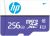 HP 256GB Micro SD Card with Adapter U3 (HP-MSDCWAU3-256) color image