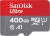 SanDisk Ultra A1 Class 10 MicroSDXC UHS-I 400GB Memory Card with Adapter (SDSQUAR-400G-GN6MA) color image