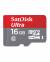SanDisk Ultra  16GB class 10 80 mb/s Micro SDHC Memory Card color image
