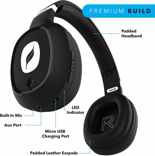 leaf headphones with mic