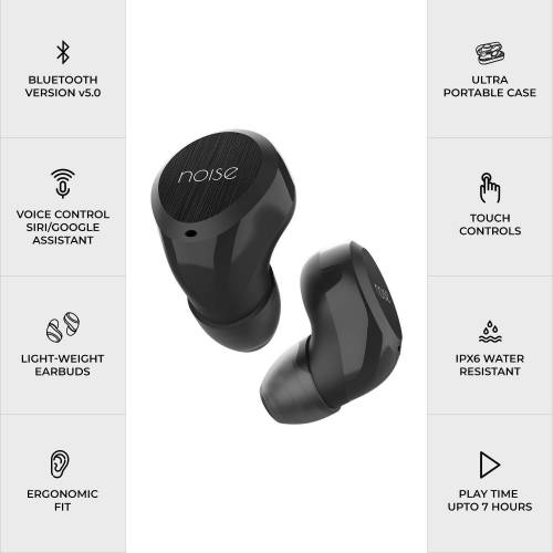 noise shots x1 air true wireless bluetooth headset with mic