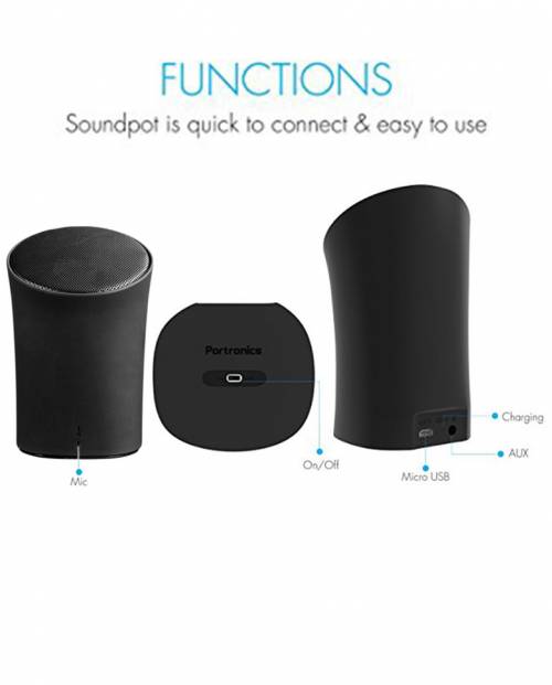 portronics bluetooth speaker sound drum