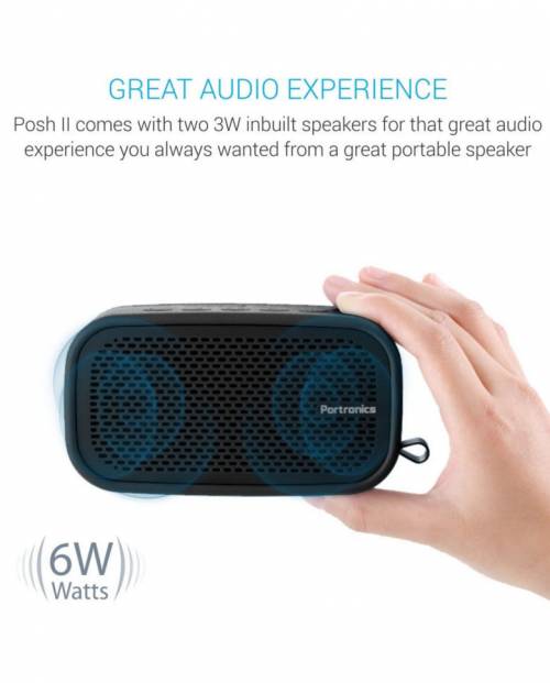portronics bluetooth speaker with usb sd card & aux