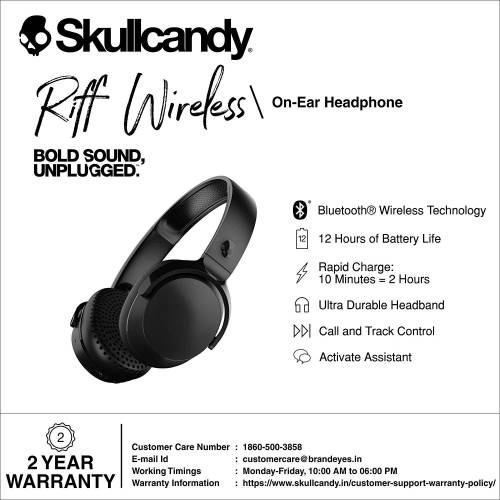skullcandy bold sound unplugged riff wireless
