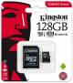 Kingston Canvas Select 128GB MicroSDXC Memory Card with Adapter (SDCS/128GBIN) image 
