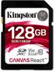 Kingston Canvas React 128GB SDXC Class 10 SD Memory Card (SDR/128GBIN) image 