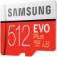 Samsung 512 GB EVO Plus Class 10  Micro SDXC Memory Card with Adapter image 