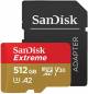 SanDisk 512GB Extreme microSDXC UHS-I Memory Card with Adapter - C10, U3, V30, 4K, A2 (SDSQXA1-512G-GN6MA) image 