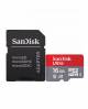SanDisk 16GB A1 Class 10 microSDXC Memory Card with Adapter image 