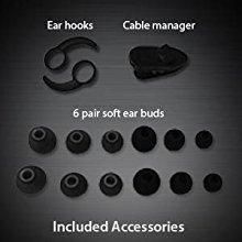 Extra earbuds and ear hooks for comfortable fit