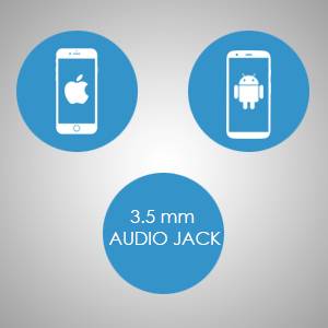 Compatible with devices that suppports 3.5 mm audio jack