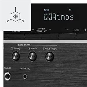 3D audio support with Dolby atmos
