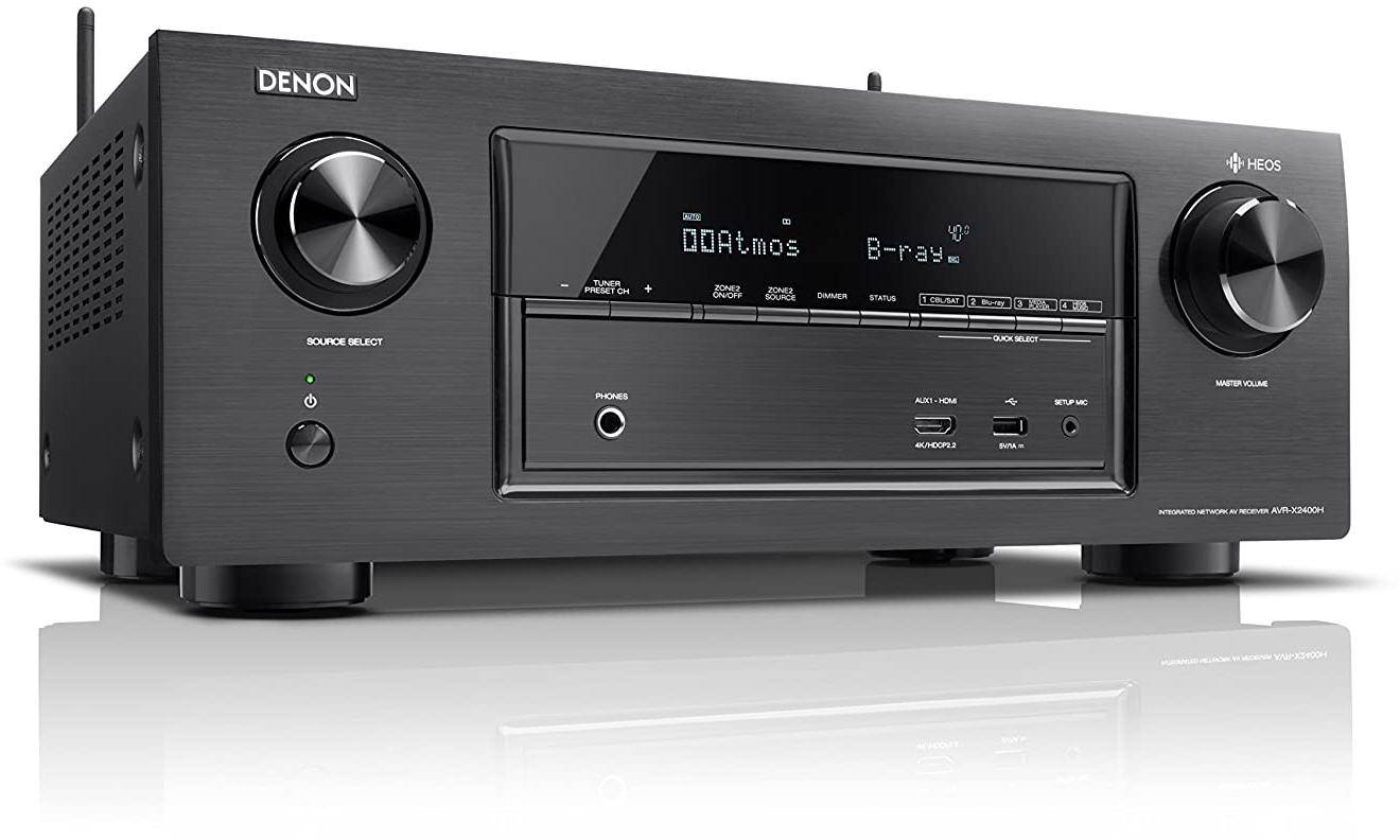 Buy Denon AVRX2400H 7.2Ch AV Receiver with Heos Online in India at