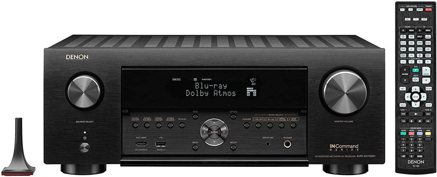 Denon AVC X4700H 8K Ultra HD 9.2 Channel AV Receiver with HEOS zoom image