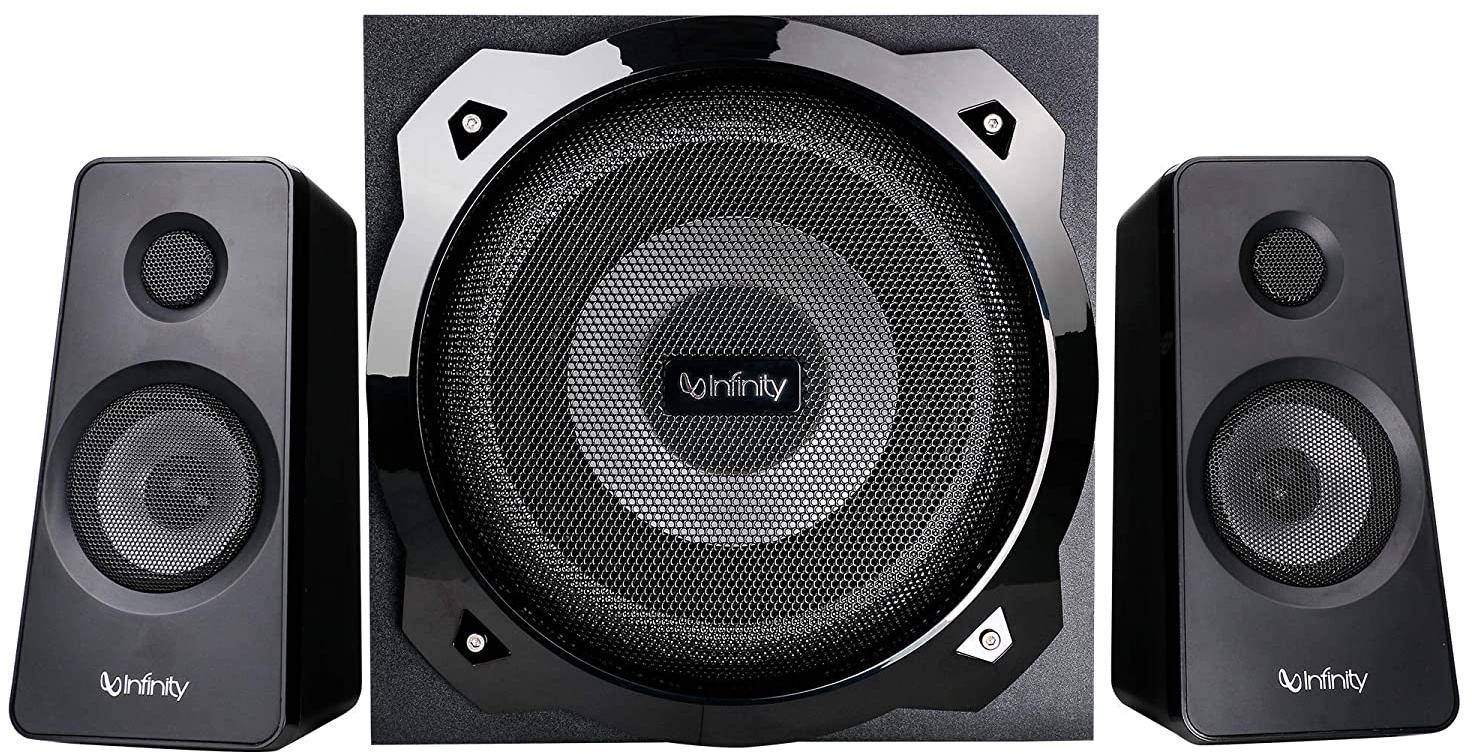Infinity (JBL) Hard Rock 210 Deep Bass 2.1 Channel Multimedia Speaker (INFOCB210) zoom image