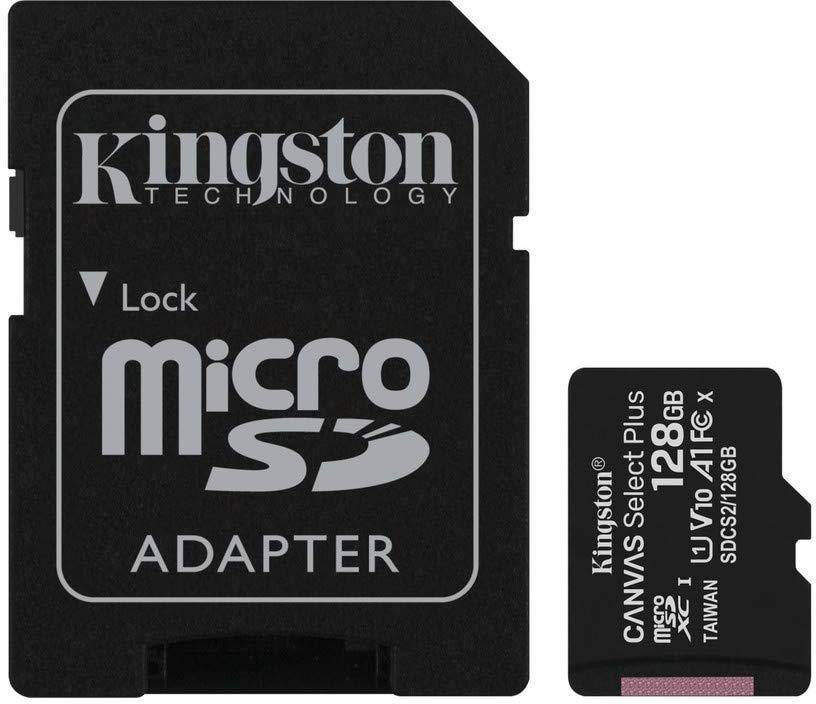 Kingston Canvas Select Plus 128GB microSD Card with Adapter (SDCS2/128GBIN) zoom image