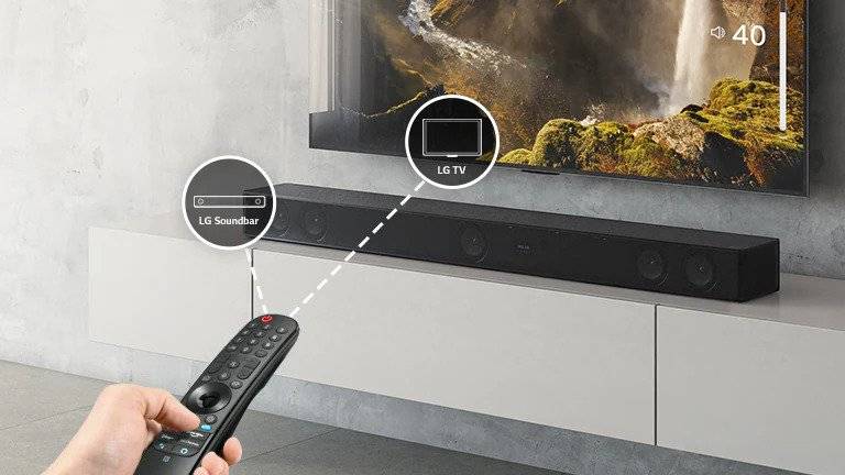 Easy set up with LG SH7Q Sound Bar