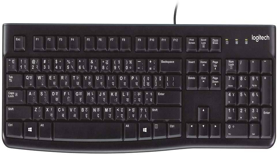 Logitech K120 External USB Keyboard for Laptop & Computer (Hindi + English) zoom image