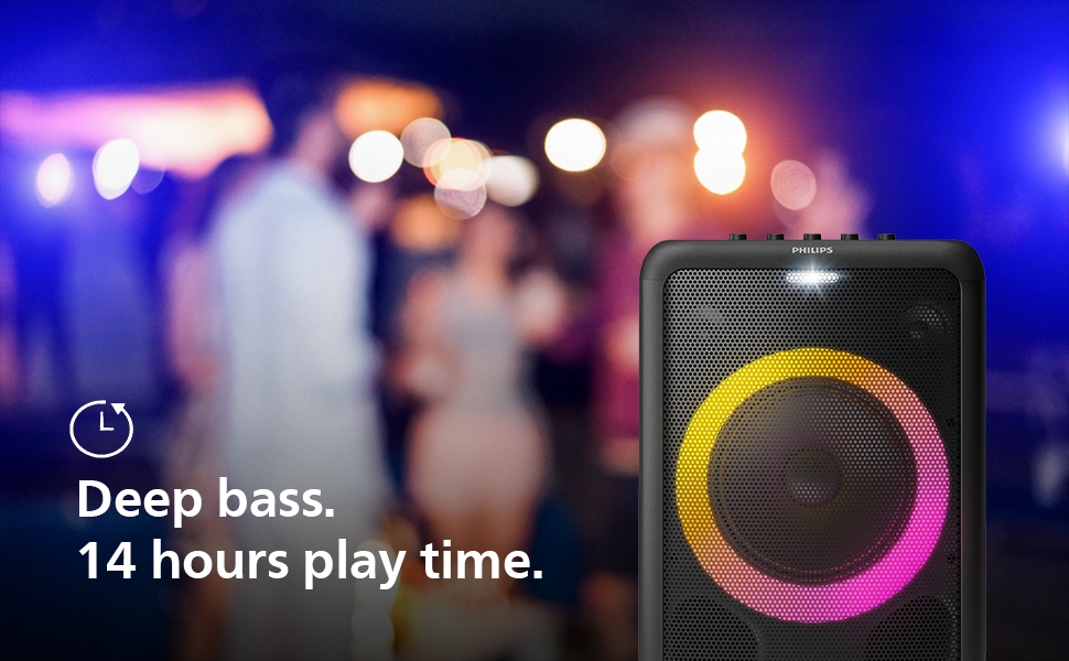 Powerful sound. Extra bass. 14 hours play time
