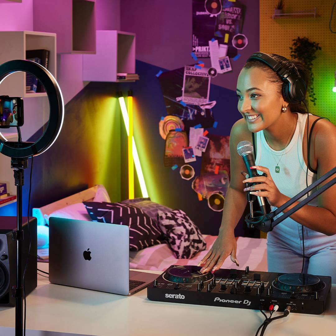 Mixed microphone audio