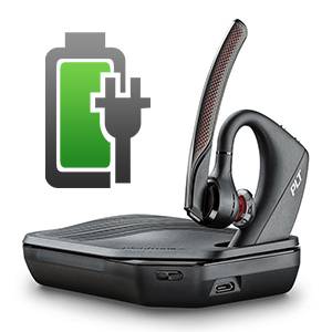 Charge case can be used to charge the plantronics voyager 5200 us twice
