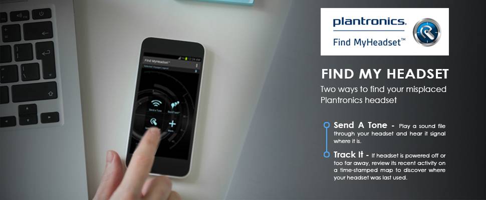 Find your headset using the plantronics mobile app