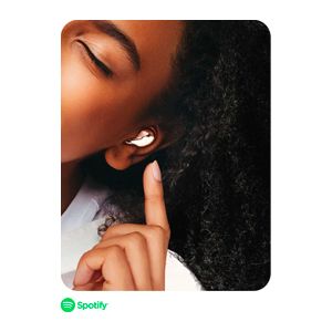 Touch and hold to start playing Spotify