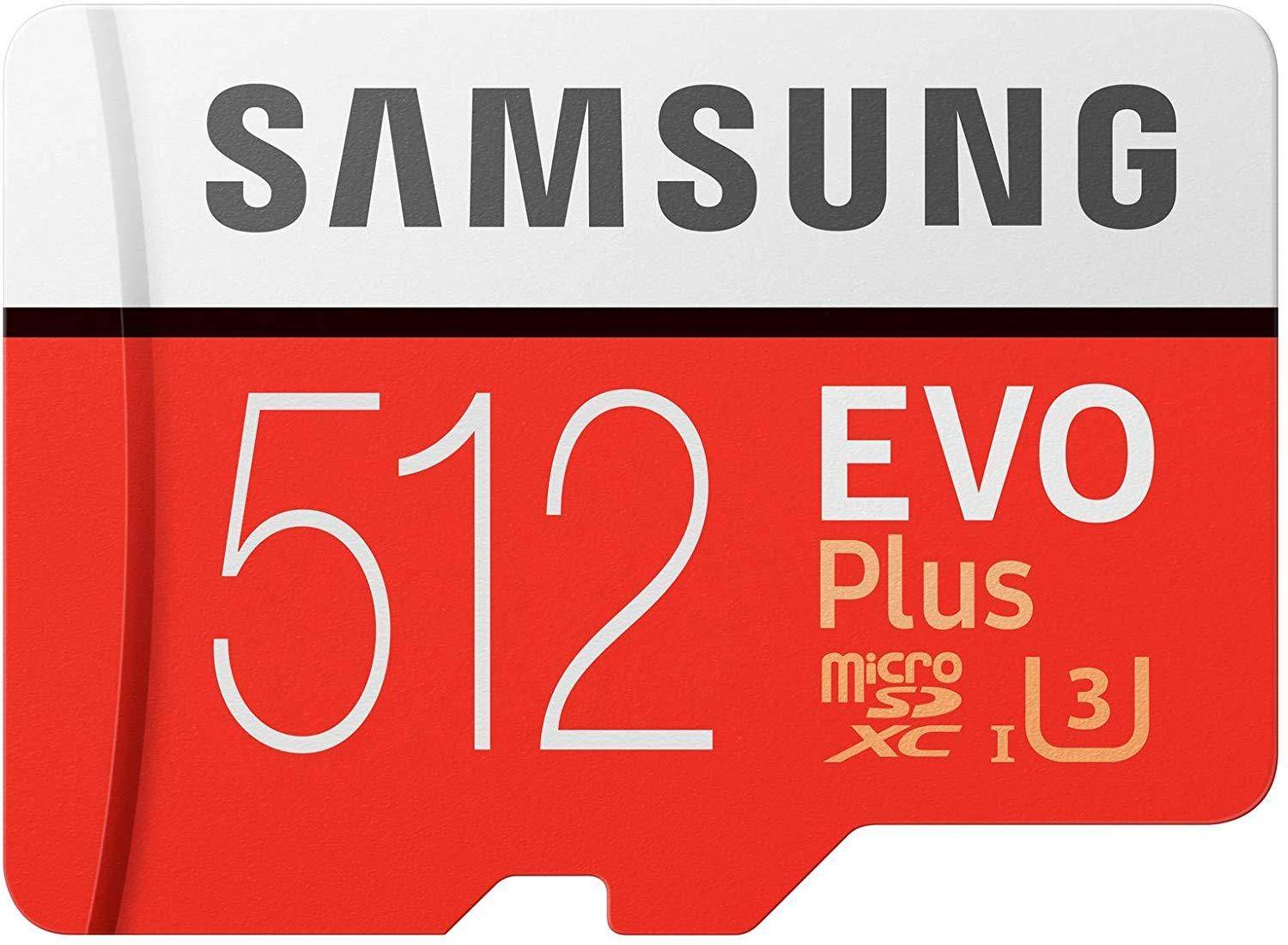 Samsung 512 GB EVO Plus Class 10  Micro SDXC Memory Card with Adapter zoom image