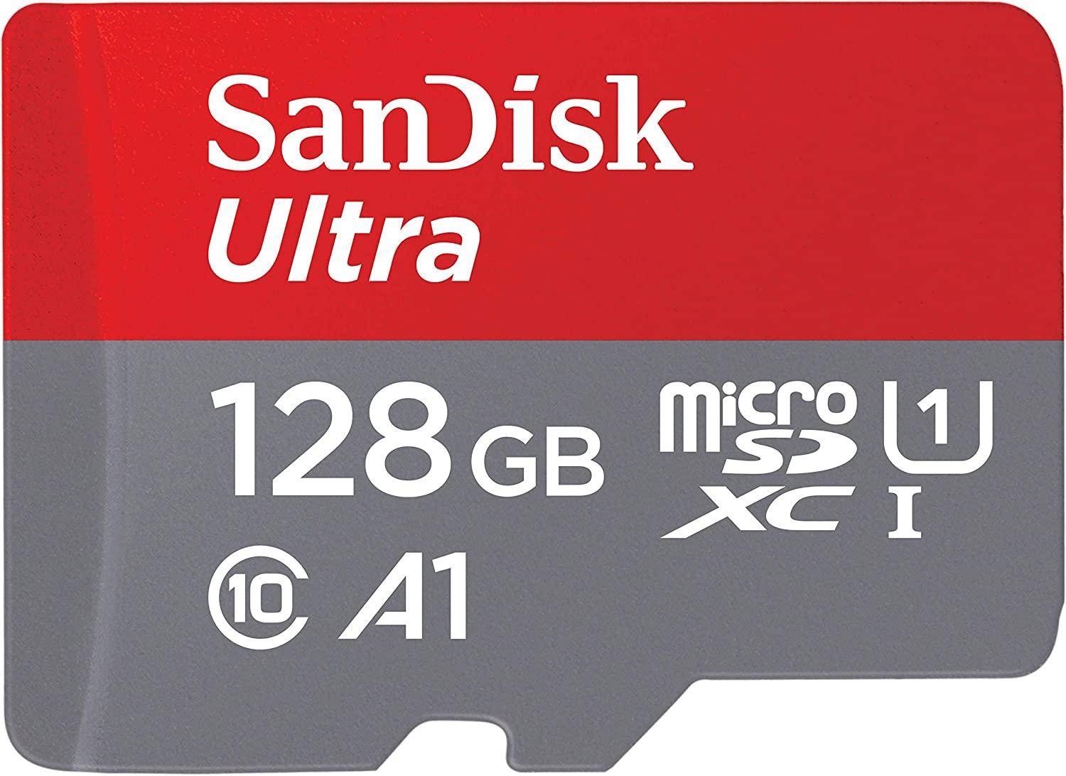 Sandisk Ultra microSD UHS-I 128GB Memory Card (SDSQUA4-128G-GN6MN) zoom image