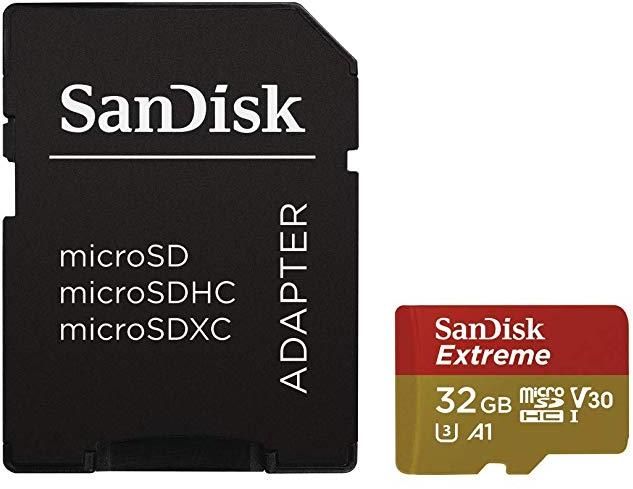 SanDisk Extreme 32GB microSDHC UHS-3 Card - SDSQXAF-032G-GN6MA [Newest Version] zoom image