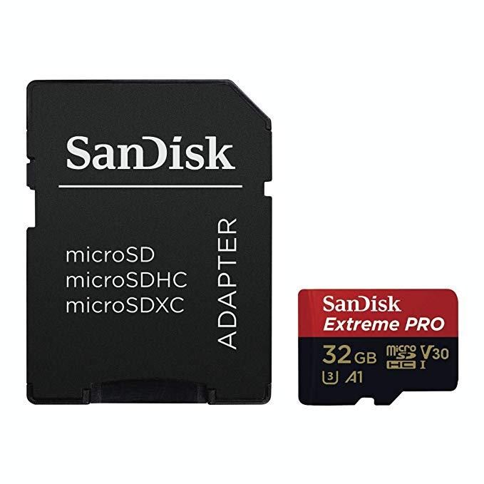 SanDisk 32gb Extreme Pro Micro SDHC UHS-I 100mbps 4K Memory card zoom image
