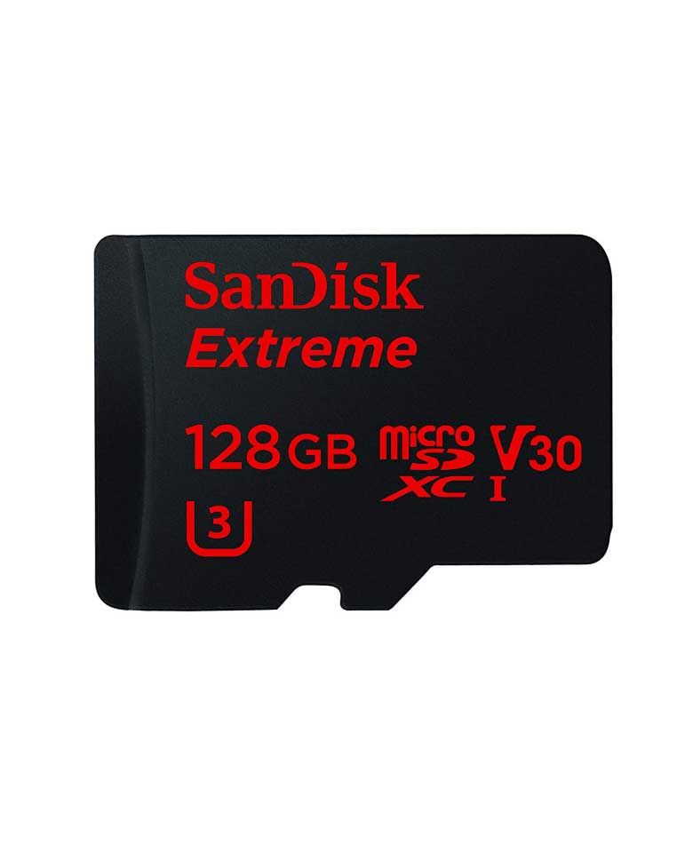 SanDisk Extreme 128GB microSDXC UHS-I Card with Adapter (SDSQXAF-128G-GN6MA) zoom image
