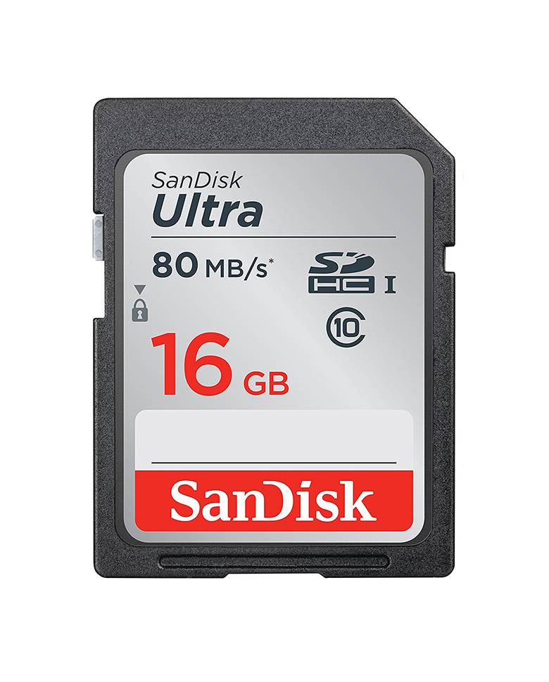 SanDisk Ultra 16GB Class 10 SDHC UHS-I 80Mb/s Memory Card zoom image