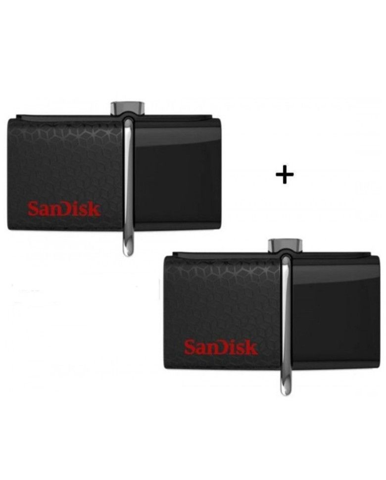 Sandisk Ultra Dual Otg 32GB USB 3.0 Pen Drive Combo (2 Pcs) zoom image