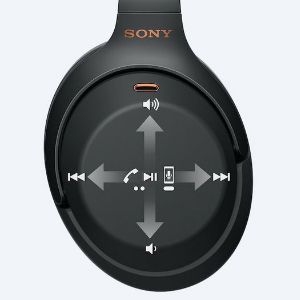 Control sound with Sony wh 1000xm3 at different positions 